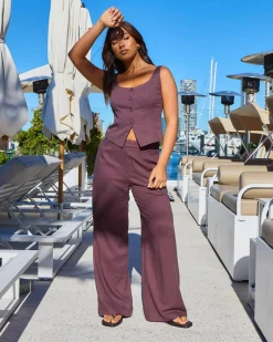 Sale Quin Vanessa Pants Women Sets|Linen Blend