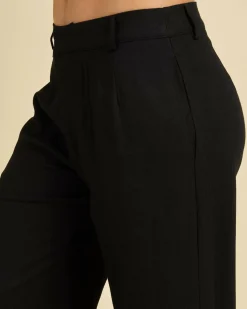 Sets|Linen Blend*Mooloola Quin Vanessa Pants Black
