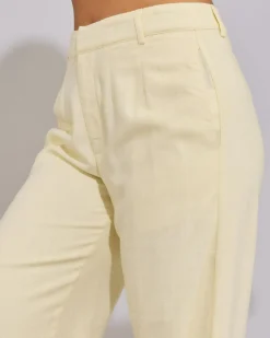 Sets|Linen Blend*Mooloola Quin Vanessa Pants Butter