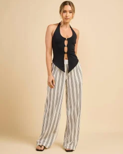 Tops*Ava And Ever Quinn Halter Top Black