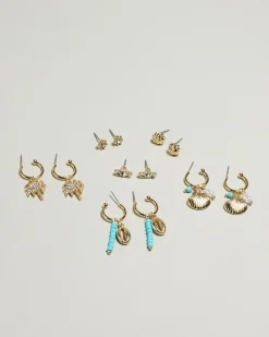 Jewelry|Jewelry*Karyn In LA Rafe Earring Pack Blue/gold