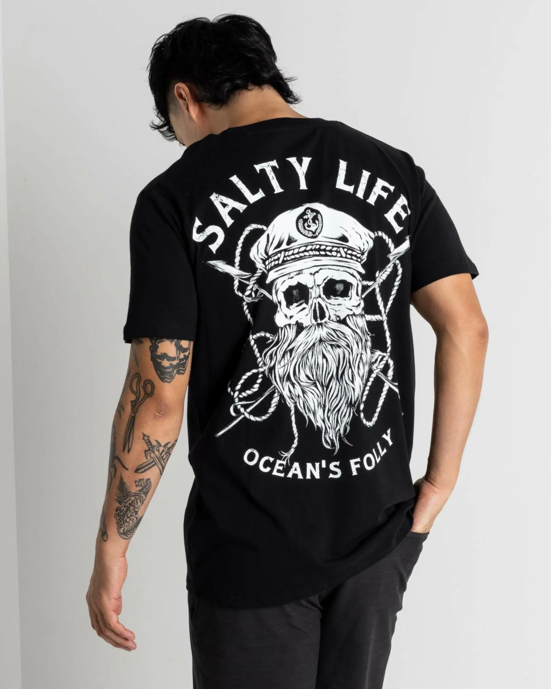 Tops & T-Shirts*Salty Life Raider T-Shirt Black