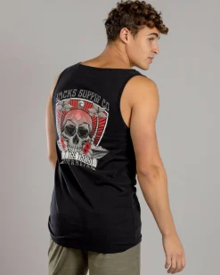 Tops & T-Shirts*Jacks Rapture Singlet Black Acid