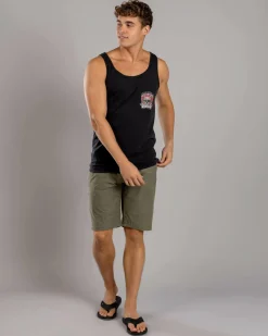 Tops & T-Shirts*Jacks Rapture Singlet Black Acid