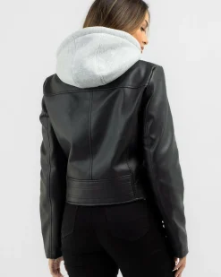 Jackets & Coats*Ava And Ever Raven Faux Leather Jacket Black