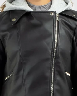 Jackets & Coats*Ava And Ever Raven Faux Leather Jacket Black