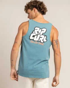 Tops & T-Shirts*Rip Curl Raw Energy Bubble Tank Storm Blue