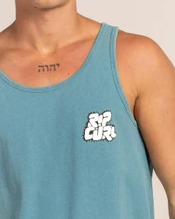 Tops & T-Shirts*Rip Curl Raw Energy Bubble Tank Storm Blue