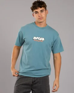 Tops & T-Shirts*Rip Curl Raw Energy Bubble T-Shirt Storm Blue