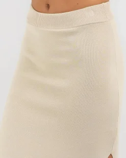 Bottoms*Mooloola Raya Maxi Skirt Stone