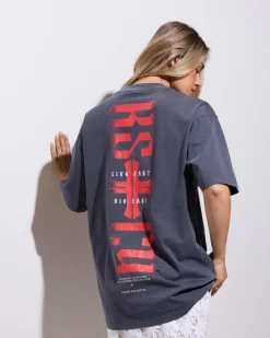 Razor Light Box Fit T-Shirt Women Tops