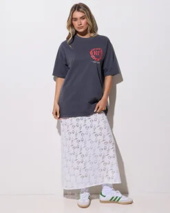 Razor Light Box Fit T-Shirt Women Tops