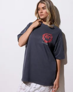Razor Light Box Fit T-Shirt Women Tops