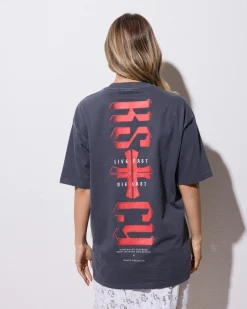 Razor Light Box Fit T-Shirt Women Tops