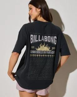 Tops*Billabong Reach For Sunshine T-Shirt Off Black
