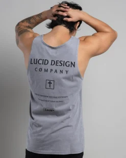 Tops & T-Shirts*Lucid Recognition Singlet Grey Wash