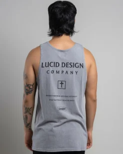 Tops & T-Shirts*Lucid Recognition Singlet Grey Wash