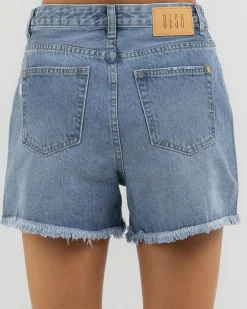 Hot Reign Mid Denim Shorts Women Denim|Bottoms