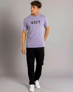 Tops & T-Shirts*Kiss Chacey Reinforced Relaxed T-Shirt Pigment Lavender Grey