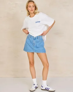 Discount Relaxed Mini Skirt Women Denim|Bottoms