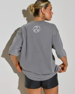Tops*Kiss Chacey Relentless Oversized T-Shirt Mineral Smoke