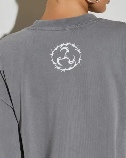 Tops*Kiss Chacey Relentless Oversized T-Shirt Mineral Smoke