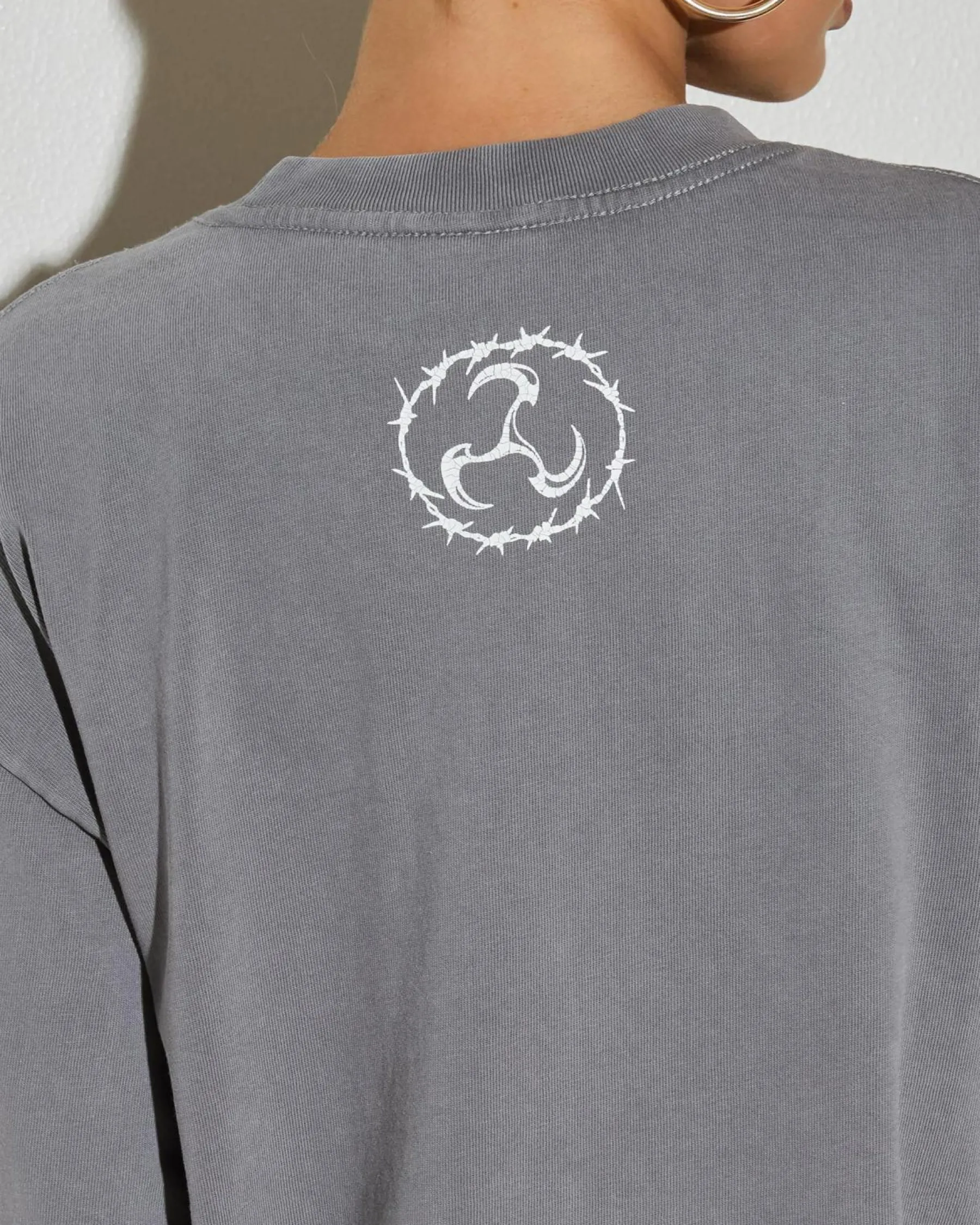Tops*Kiss Chacey Relentless Oversized T-Shirt Mineral Smoke