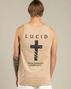 Tops & T-Shirts*Lucid Reliquary Singlet Sand Acid