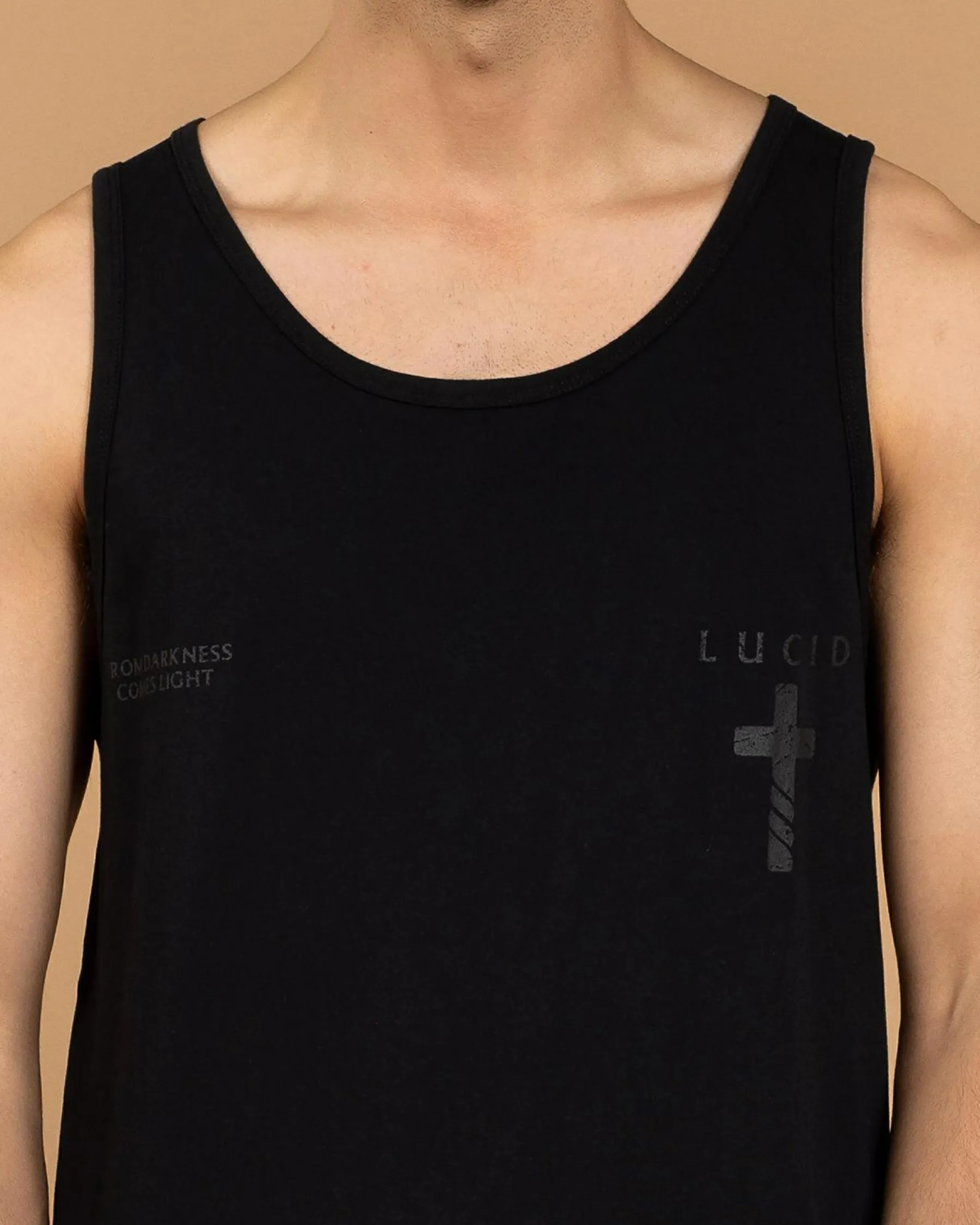 Tops & T-Shirts*Lucid Reliquary Singlet Black/ Black
