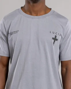 Tops & T-Shirts*Lucid Reliquary T-Shirt Lt Grey Acid
