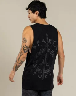 Activewear|Tops & T-Shirts*Sparta Reposte Muscle Tank Black