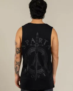 Activewear|Tops & T-Shirts*Sparta Reposte Muscle Tank Black