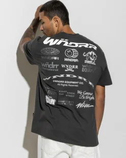 Tops & T-Shirts*Wndrr Represent Box Fit T-Shirt Faded Black