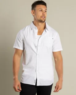 Tops & T-Shirts*Lucid Requisite Short Sleeve Shirt White