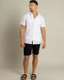 Tops & T-Shirts*Lucid Requisite Short Sleeve Shirt White