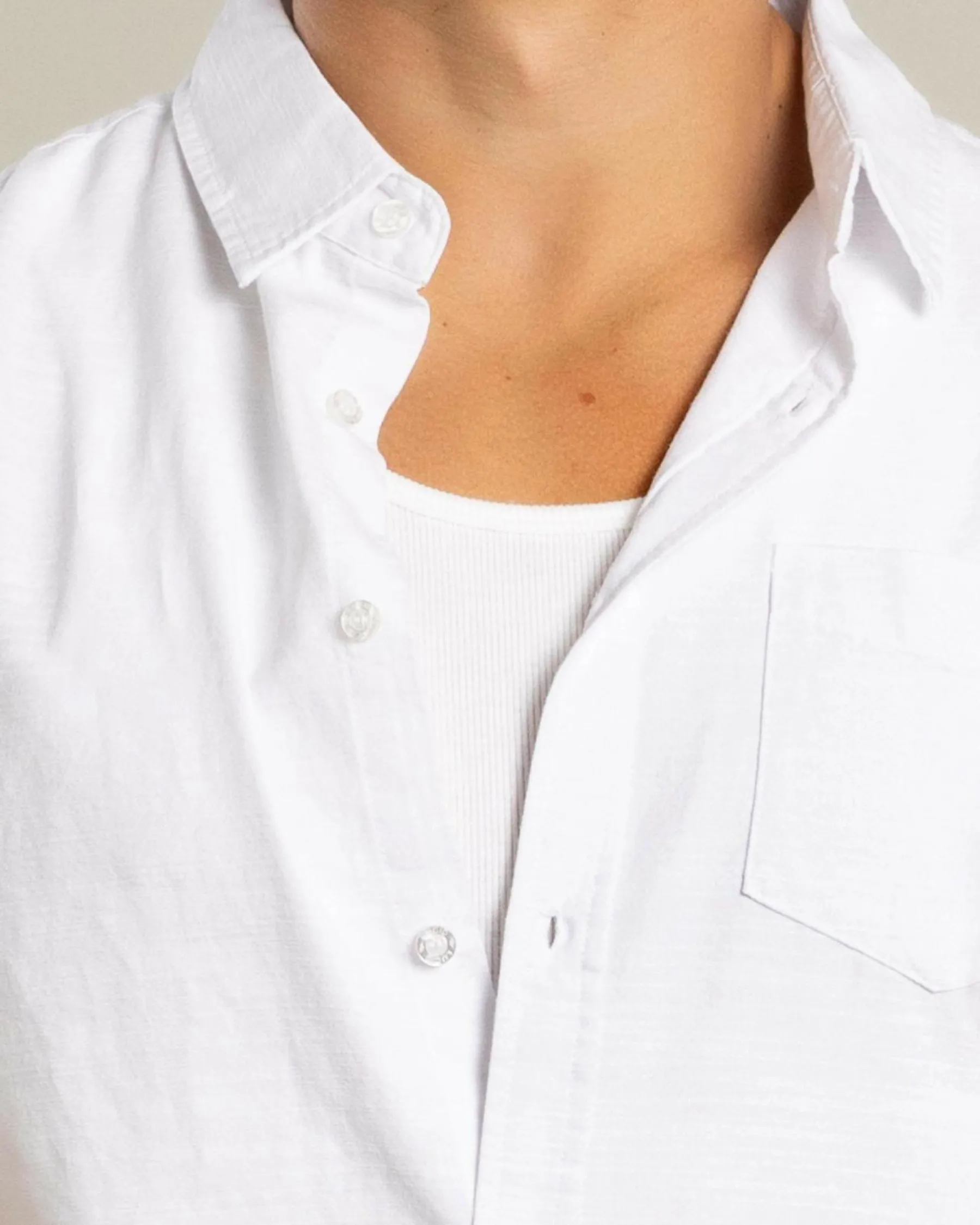 Tops & T-Shirts*Lucid Requisite Short Sleeve Shirt White