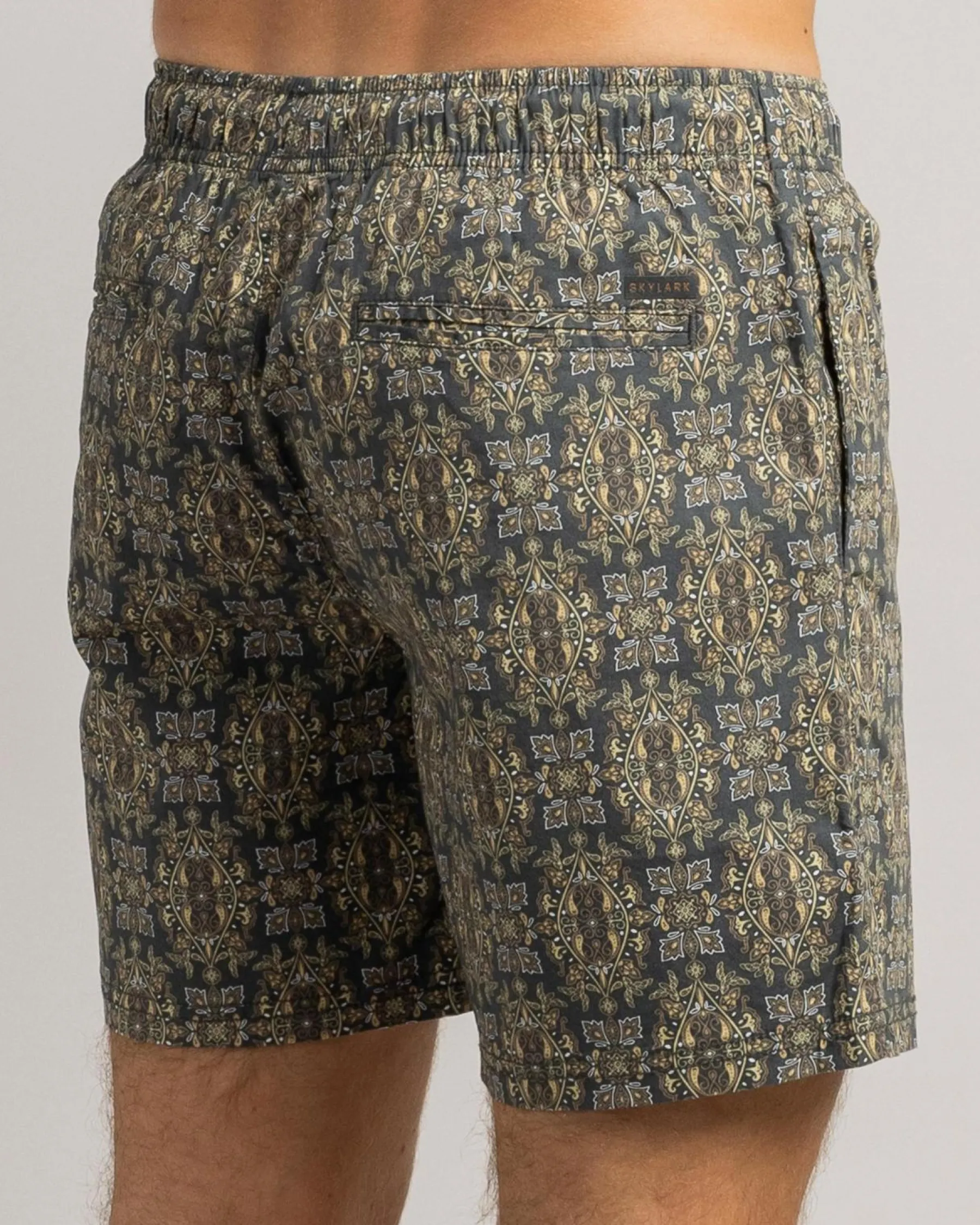 Shorts & Bottoms*Skylark Retain Elastic Waist Shorts Slate Blue