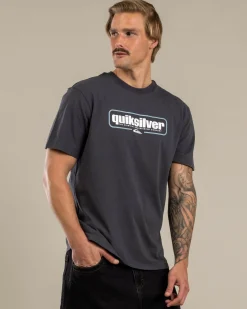 Tops & T-Shirts*Quiksilver Retro Box T-Shirt India Ink
