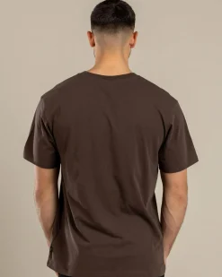 Tops & T-Shirts*Quiksilver Retro Box T-Shirt Chocolate Brown