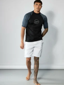 Rashies*Skylark Revert Short Sleeve Rash Vest Black