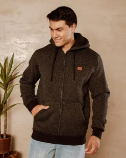 Jackets & Coats|Hoodies & Sweatshirts*Billabong Revolt Zip Thru Hooded Jacket Black Heather