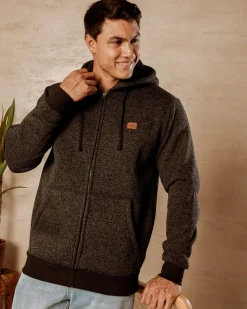 Jackets & Coats|Hoodies & Sweatshirts*Billabong Revolt Zip Thru Hooded Jacket Black Heather