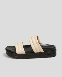 Slides*Ava And Ever Rhodes Slide Sandals Almond/black
