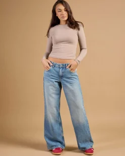 Hot Rhue Low Wide Jeans Women Denim|Bottoms