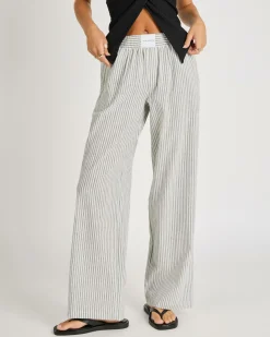 Rico Pants Women Linen Blend|Bottoms