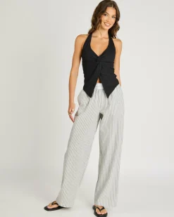 Rico Pants Women Linen Blend|Bottoms