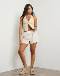 Clearance Rico Shorts Women Linen Blend|Bottoms