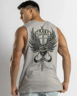 Tops & T-Shirts*Dexter Rider Muscle Tank Light Grey Acid