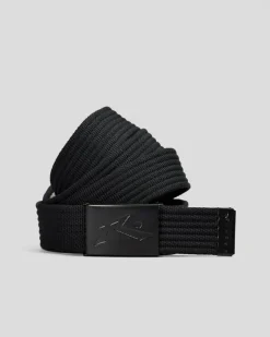 Belts*Rusty Ridgemont Web Belt Black
