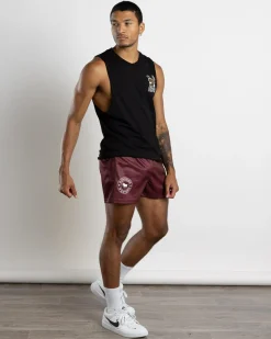 Shorts & Bottoms*Ringers Western Ringers Footy Shorts Burgundy